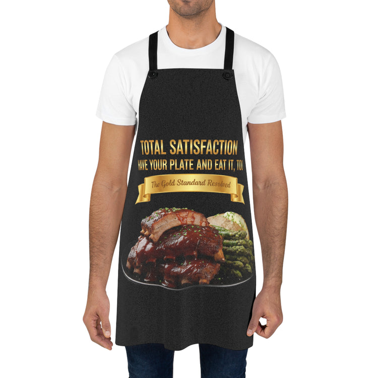 BARBECUE RIBS ASPARAGUS BAKED POTATO APRON