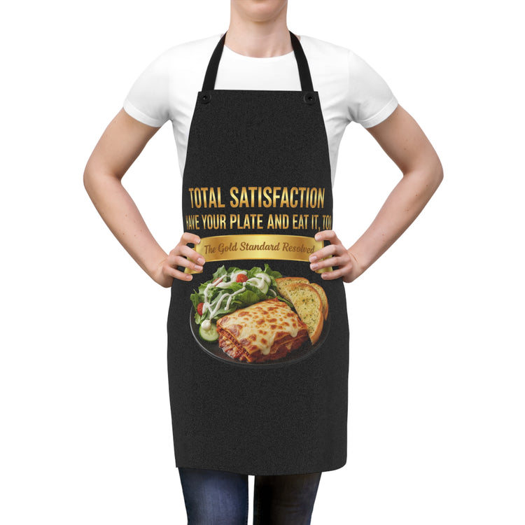 LASAGNA SALAD RANCH DRESSING & GARLIC BREAD APRON