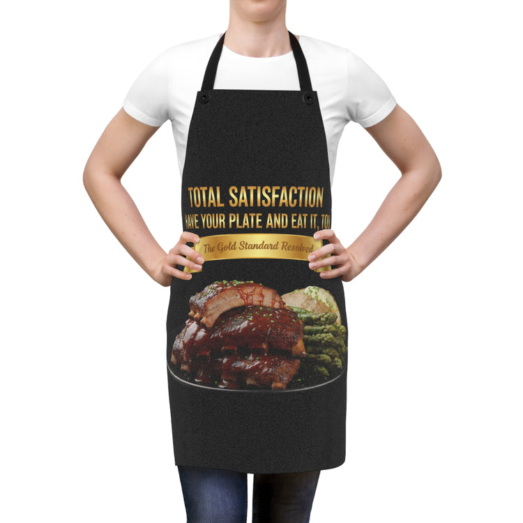 BARBECUE RIBS ASPARAGUS BAKED POTATO APRON