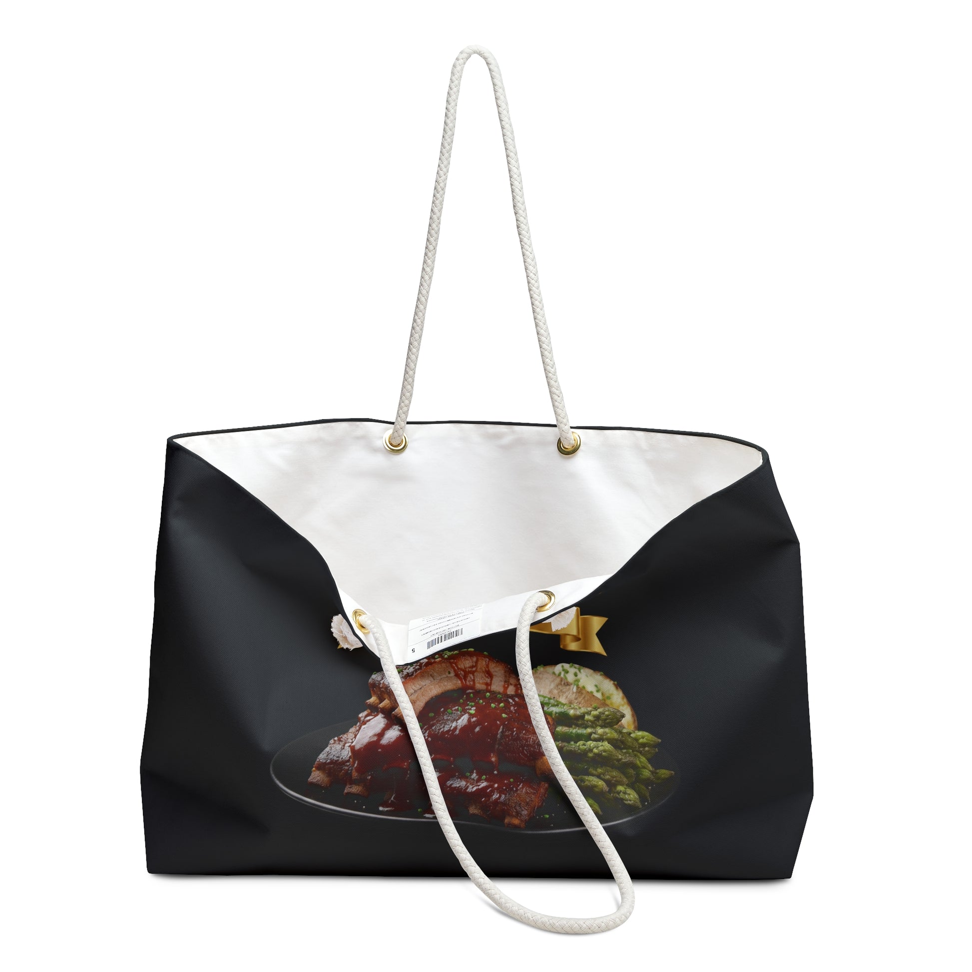 BARBECUE RIBS ASPARAGUS BAKED POTATO WEEKENDER BAG