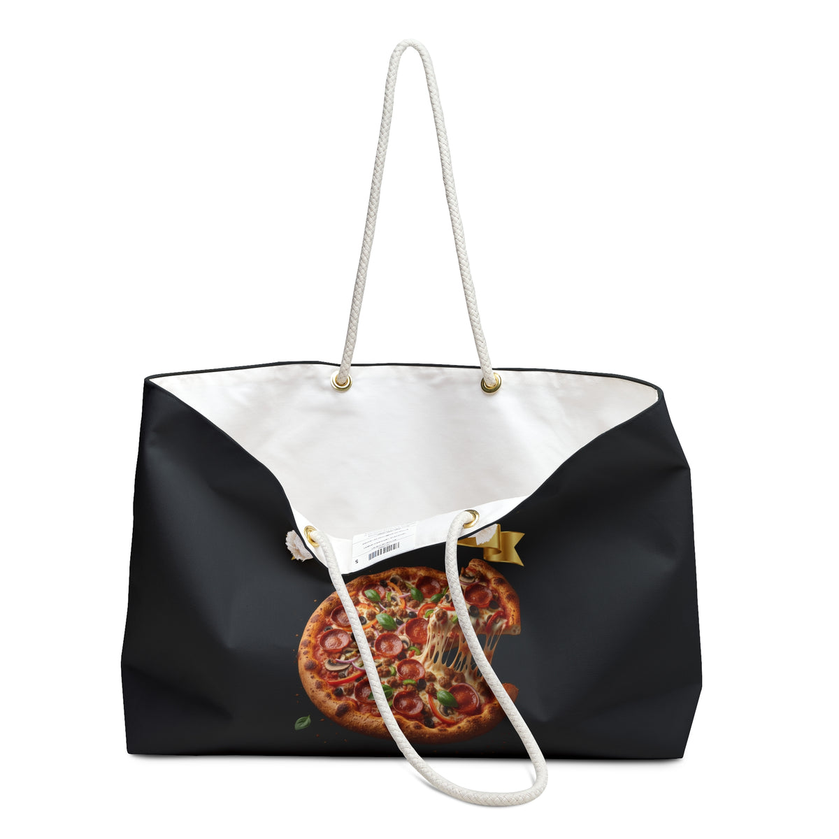 CHEESE PIZZA WITH TOPPINGS WEEKENDER BAG