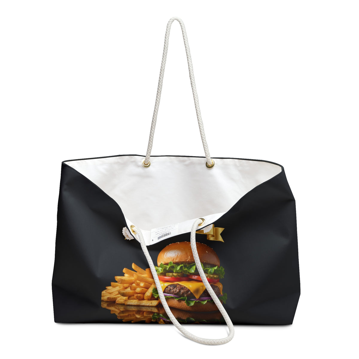 CHEESEBURGER AND FRENCH FRIES WEEKENDER BAG